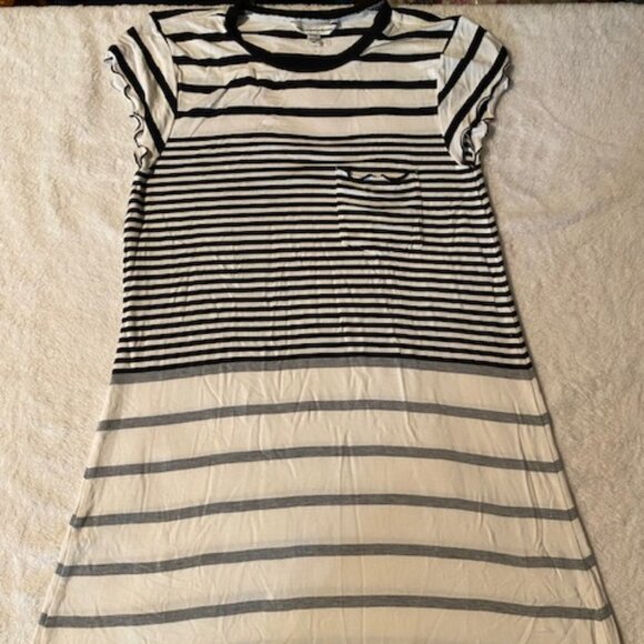 American Eagle Outfitters Women's Size Small Petite Stripe T-Shirt/Dress - Picture 1 of 4